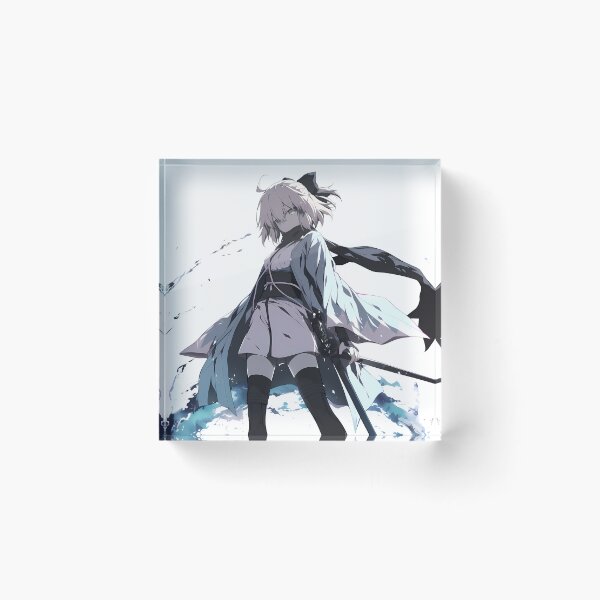 Item preview, Sakura Saber Okita Souji Fate Grand Order Ink Wave Stance designed and sold by PMartistStudio.