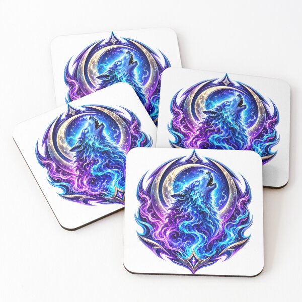 Item preview, Moonlit Wolf Spirit designed and sold by syotos-ai.