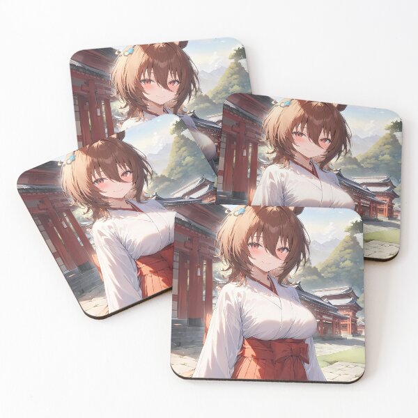 Item preview, Agnes Tachyon Uma Musume Miko Shrine Portrait designed and sold by PMartistStudio.