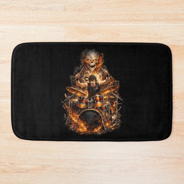 Item preview, drummer on fire  designed and sold by Looplk.