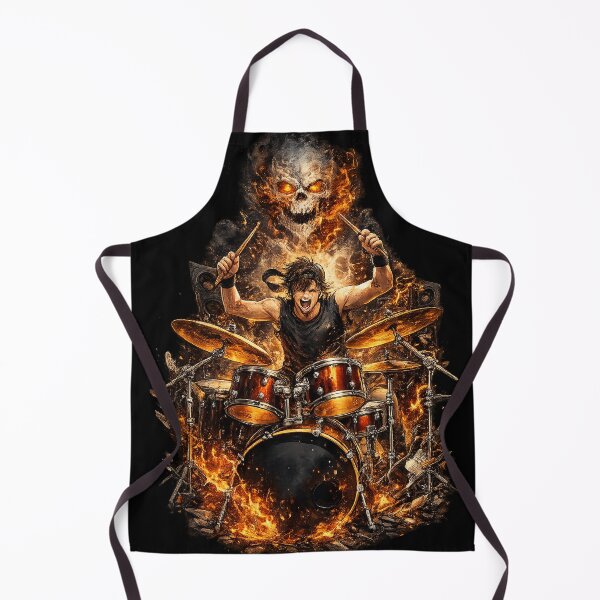 Item preview, drummer on fire  designed and sold by Looplk.