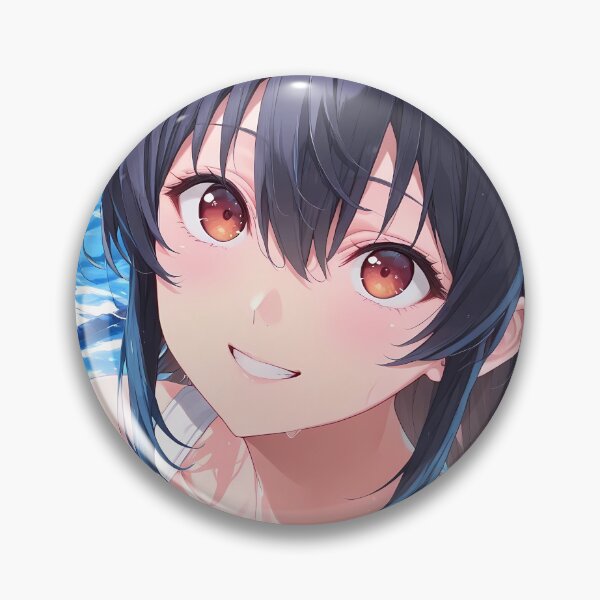 Item preview, Umi Asanagi Second Prettiest Girl Pool Closeup Smile designed and sold by PMartistStudio.
