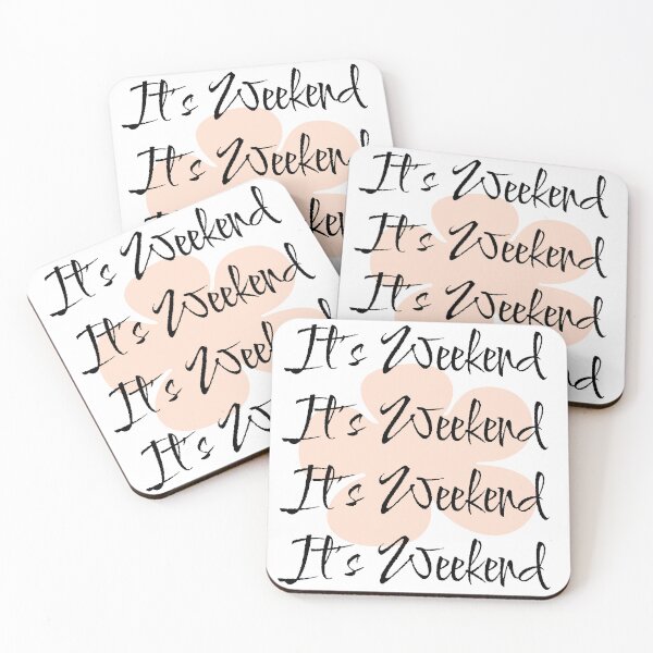 Item preview, It’s Weekend – Fun Casual Typography Design designed and sold by Swati's Digital Den.