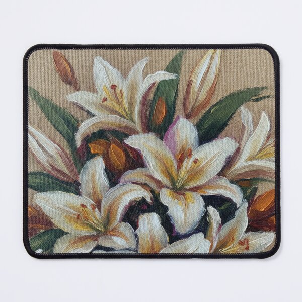 Item preview, Vintage White Lilies | Elegant Floral Painting designed and sold by HeyHas.