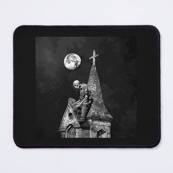 Item preview, Undead Zombie on Gothic Church Under Full Moon Horror Art designed and sold by inkoutninja.
