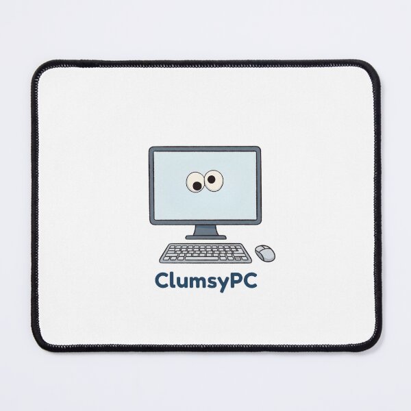 Item preview, Clumsy PC Funny Googly Eyes Cute Computer IT Geek Cartoon designed and sold by ClumsyStudio.