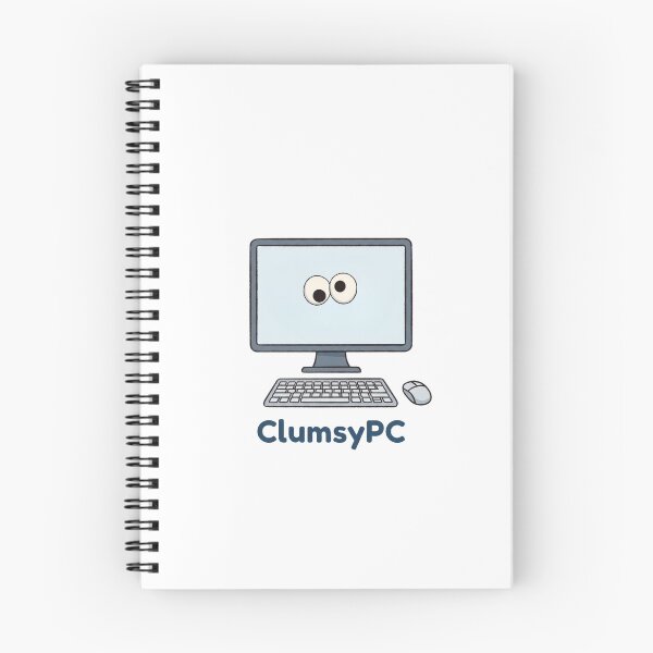 Item preview, Clumsy PC Funny Googly Eyes Cute Computer IT Geek Cartoon designed and sold by ClumsyStudio.