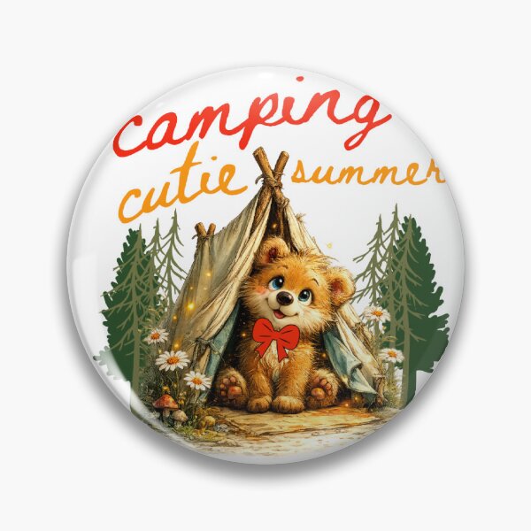 Item preview, Camping Whimsical Cutie Summer Design designed and sold by DivineHaven.