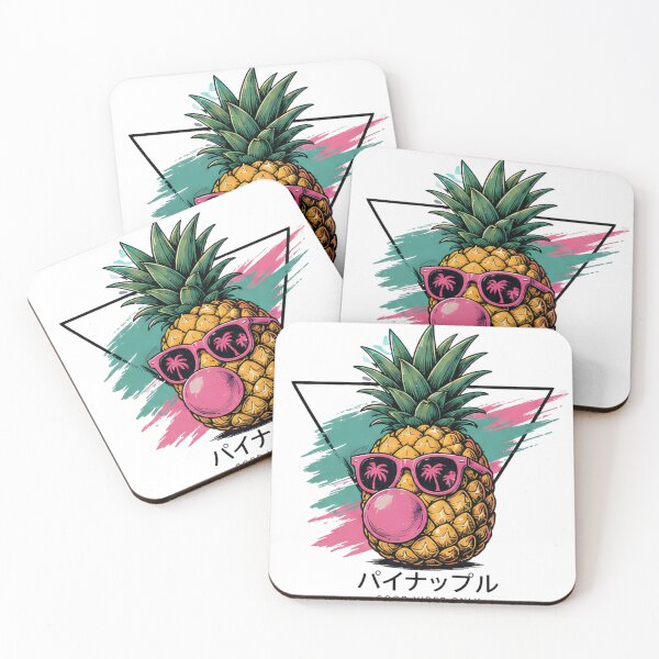 Item preview, Retro Cool Pineapple Bubble Gum Graphic T-Shirt | Tropical Summer Aesthetic designed and sold by RedPixelPlus.