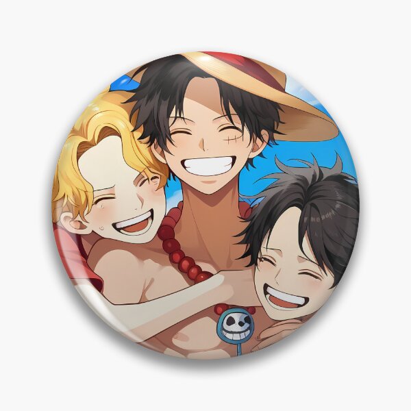 Item preview, Portgas D Ace One Piece Sunny Brotherhood Laughing Trio designed and sold by riadjamai.