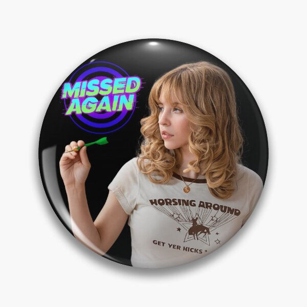 Item preview, Sydney Sweeney Missed Again Retro Glitch designed and sold by Vicky021.