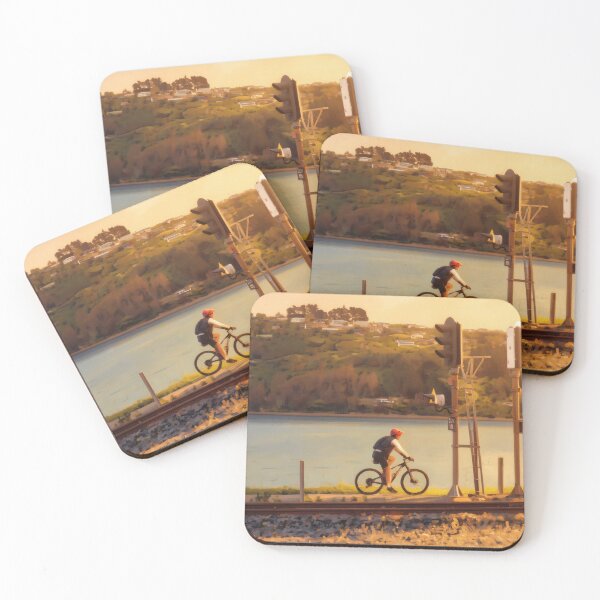 Item preview, Cyclist by railway signals designed and sold by - Designspace -.