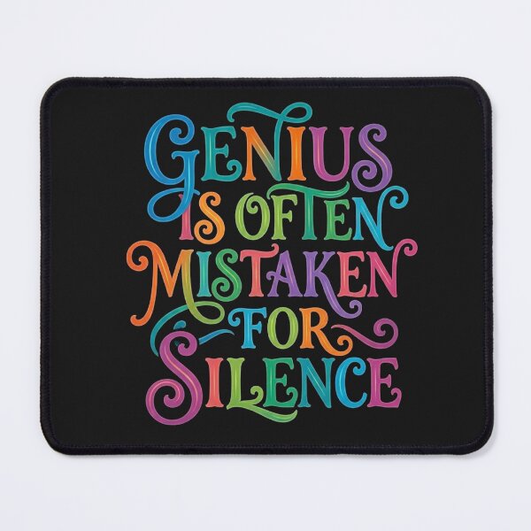 Item preview,  Genius Is Often Mistaken For Silence Introvert Vintry Off designed and sold by VintryOff.