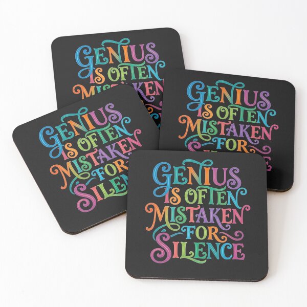 Item preview,  Genius Is Often Mistaken For Silence Introvert Vintry Off designed and sold by VintryOff.