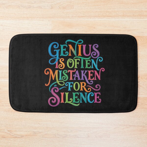 Item preview,  Genius Is Often Mistaken For Silence Introvert Vintry Off designed and sold by VintryOff.