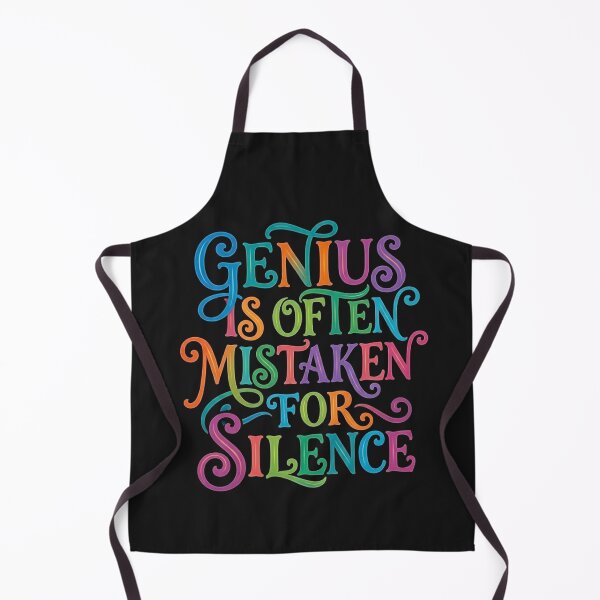 Item preview,  Genius Is Often Mistaken For Silence Introvert Vintry Off designed and sold by VintryOff.