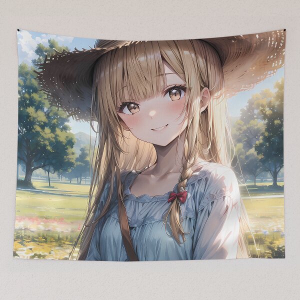 Item preview, Mahiru Shiina Angel Next Door Straw Hat Meadow Stroll designed and sold by riadjamai.