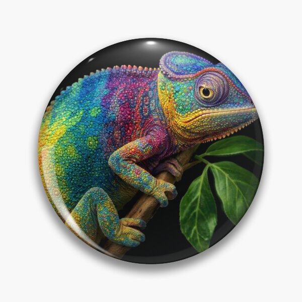 Item preview, Colorful chameleon on a twig designed and sold by The Art of Nate.