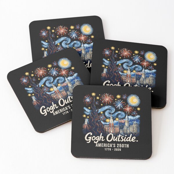 Artikelvorschau, Gogh außerhalb Amerikas 250. 1776 2026 Sternennacht USA entworfen und verkauft von AnitaBice.