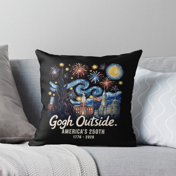 Item preview, Gogh Outside America's 250th 1776 2026 Starry Night USA designed and sold by AnitaBice.