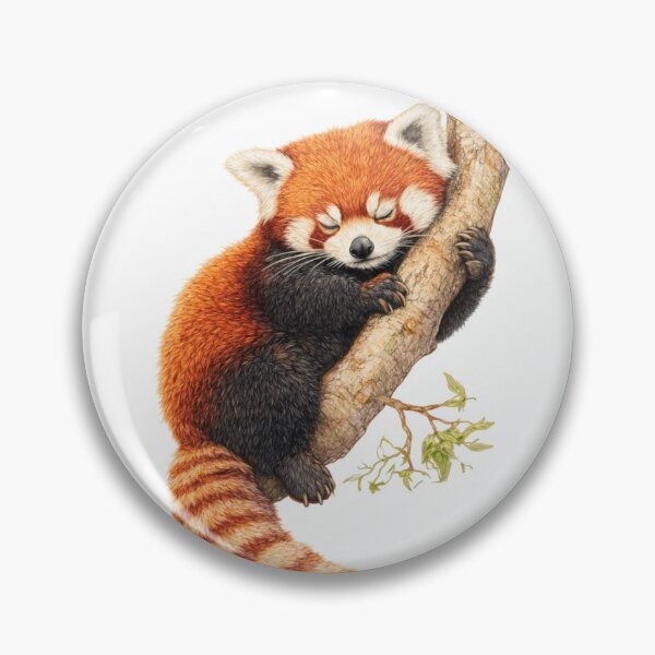 Item preview, Red Panda sleeping on a branch designed and sold by The Art of Nate.