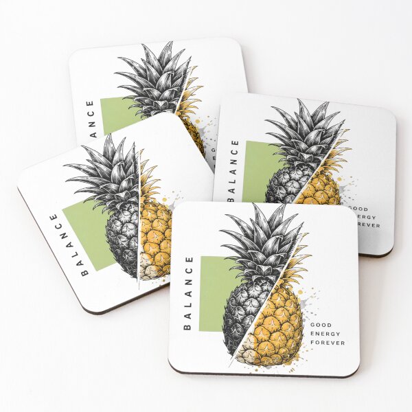 Item preview, Modern Minimalist Pineapple Graphic T-Shirt | Balanced Energy Tropical Fruit Art designed and sold by RedPixelPlus.