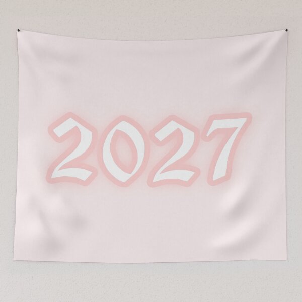 Item preview, Pastel "2027" Gothic Old English Text | Cute Pink Y2K Gothic Typography designed and sold by KawaiiTexts.