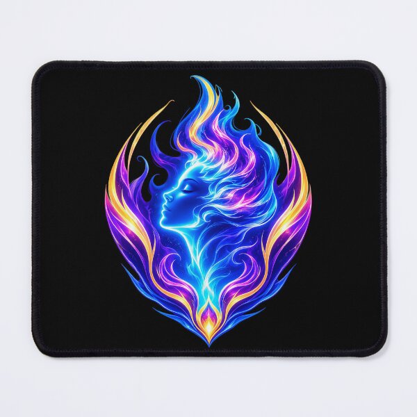 Item preview, Neon Flame Spirit Profile designed and sold by syotos-ai.