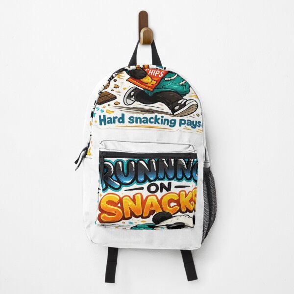 Item preview, Running On Snacks – Snack Lover Panda Sticker designed and sold by Genzfirevibes.