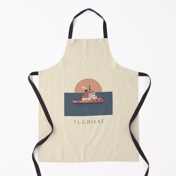 Item preview, Vintage Tugboat Minimalist Maritime Poster designed and sold by DuckOddity.