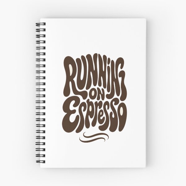 Item preview, Running on Espresso – Retro Coffee Lover Typography Art for Caffeine Fans, Energetic Vintage Design designed and sold by Bright Nest Studio.