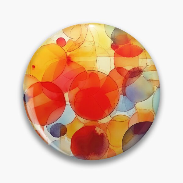 Item preview, Warm Watercolor Circles – Sunny Translucent Pattern designed and sold by helgekerler.