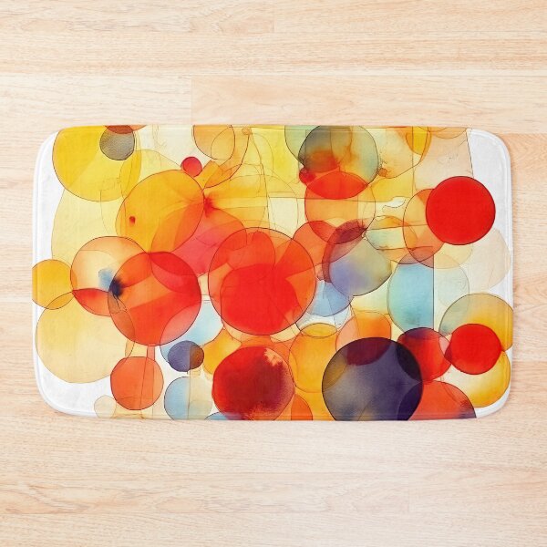 Item preview, Warm Watercolor Circles – Sunny Translucent Pattern designed and sold by helgekerler.