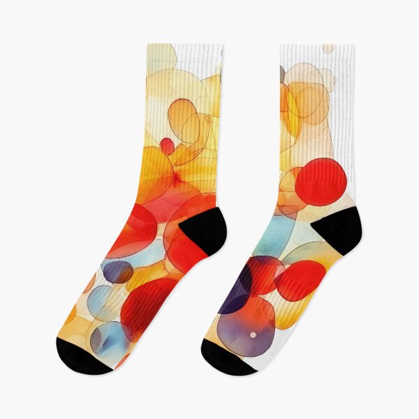 Item preview, Warm Watercolor Circles – Sunny Translucent Pattern designed and sold by helgekerler.