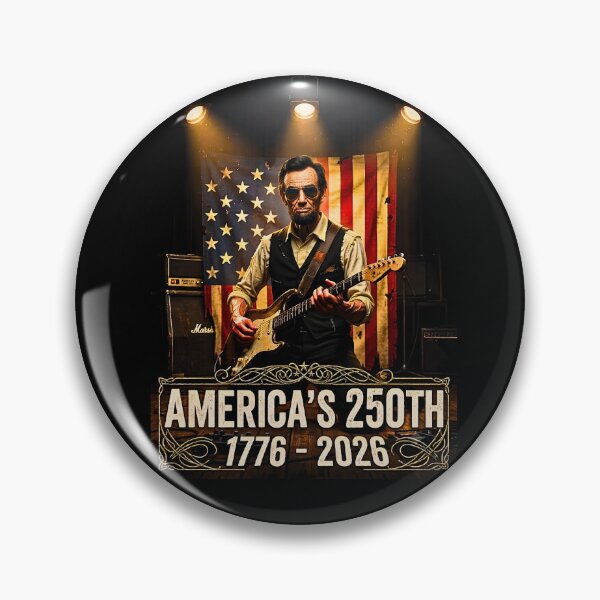 Item preview, Vintage Abraham Lincoln America 250th Anniversary Rock Guitarist designed and sold by EvergreenPark - Tee Studio.
