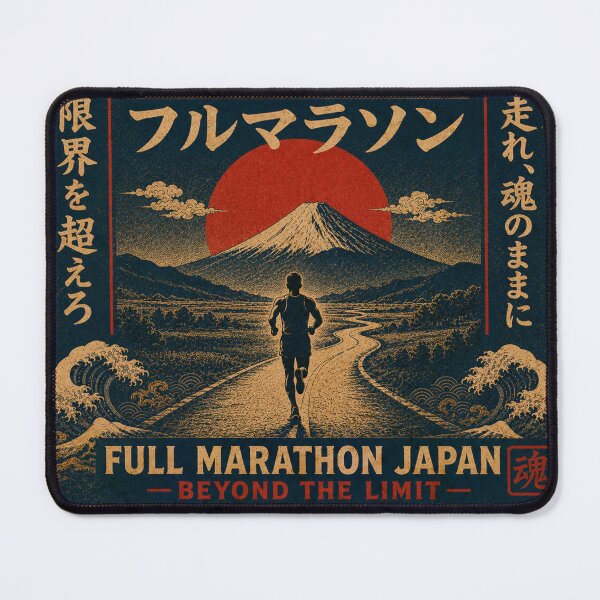 Item preview, 42.195 Full Marathon Japan Beyond the Limit Japanese Vintage Running T-Shirt Art designed and sold by Locker39.