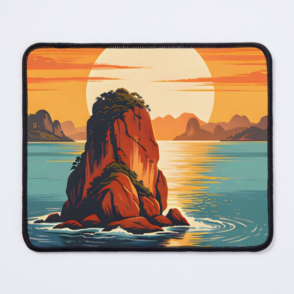 Item preview, Hin Daeng – Retro Sunset Poster designed and sold by Spirit of Siam.