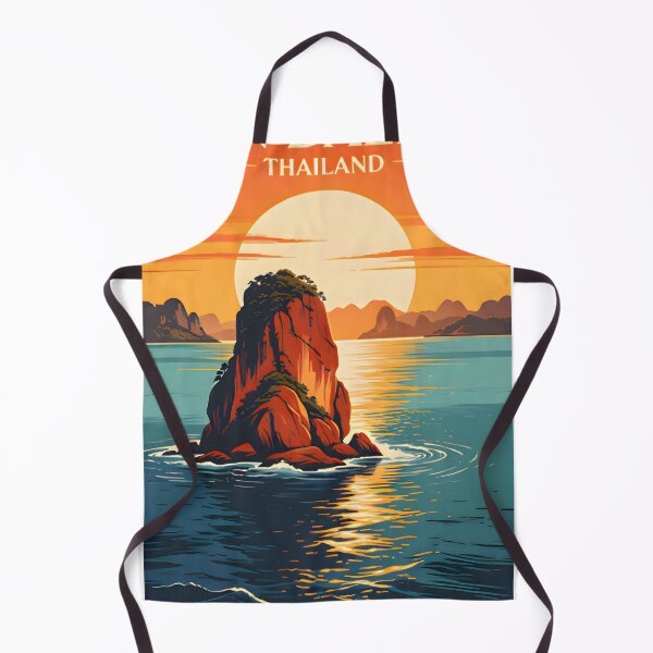 Item preview, Hin Daeng – Retro Sunset Poster designed and sold by Spirit of Siam.