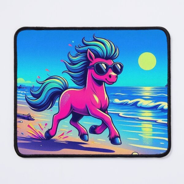 Item preview, Whimsical Pony by the Sea – Playful Fantasy Horse designed and sold by Dogandesighn.