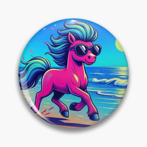Item preview, Whimsical Pony by the Sea – Playful Fantasy Horse designed and sold by Dogandesighn.