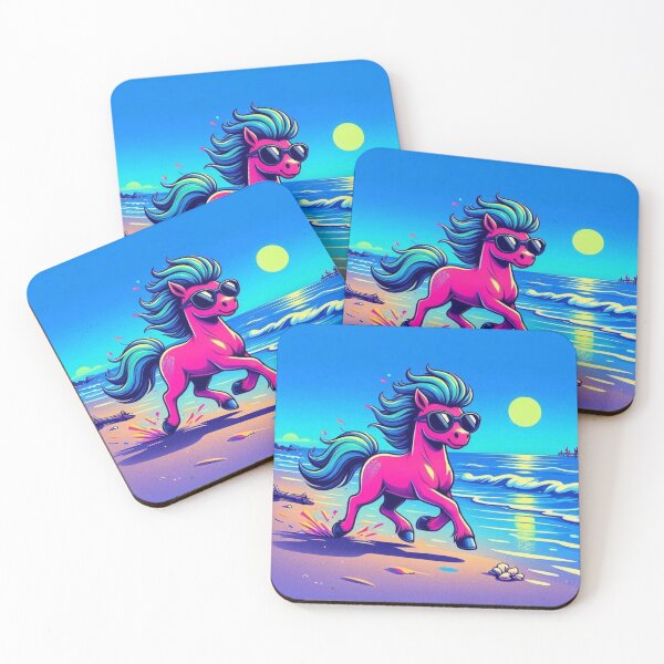 Item preview, Whimsical Pony by the Sea – Playful Fantasy Horse designed and sold by Dogandesighn.