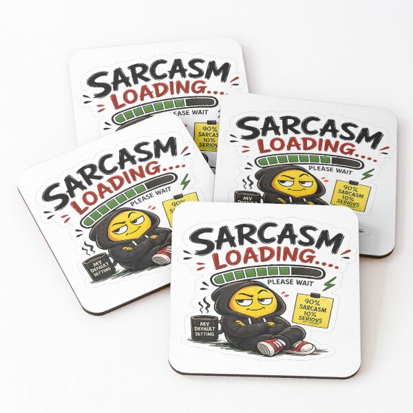 Item preview, Sarcasm Loading... – Funny Attitude Sticker designed and sold by Genzfirevibes.