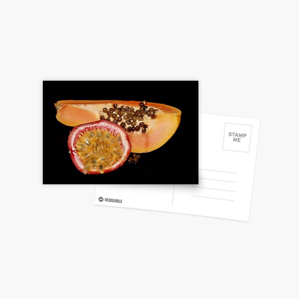 Papaya & Passion Fruit Postcard