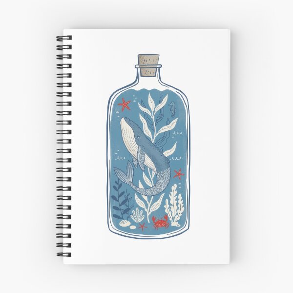 Item preview, Whale in a Bottle Ocean Wildlife designed and sold by capricedefille.