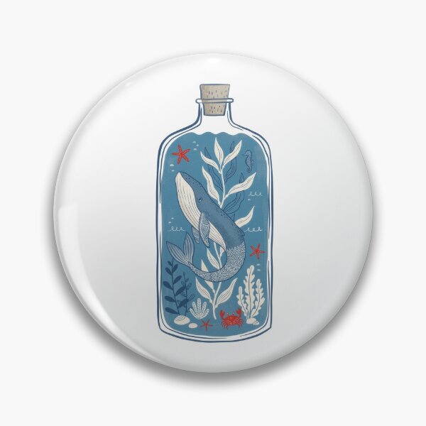 Item preview, Whale in a Bottle Ocean Wildlife designed and sold by capricedefille.