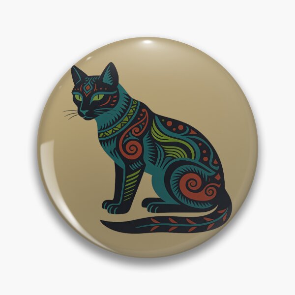 Item preview, Tribal Black Cat with Celtic Patterns designed and sold by KiraChie.
