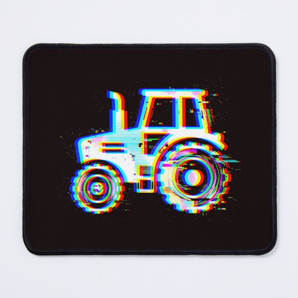 Item preview, Glitch Art Tractor Digital Farming Style designed and sold by SplashTastic.