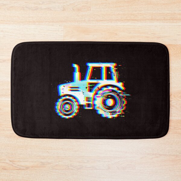 Item preview, Glitch Art Tractor Digital Farming Style designed and sold by SplashTastic.