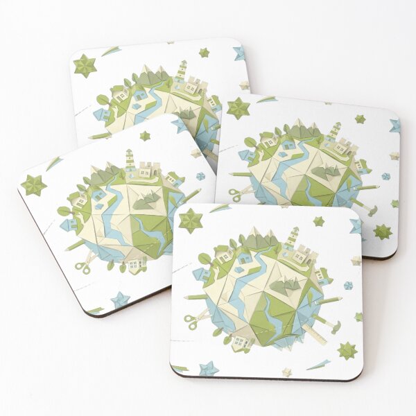 Item preview, Paper Planet Adventures: Low Poly World Explorer Sticker designed and sold by CuteRage.