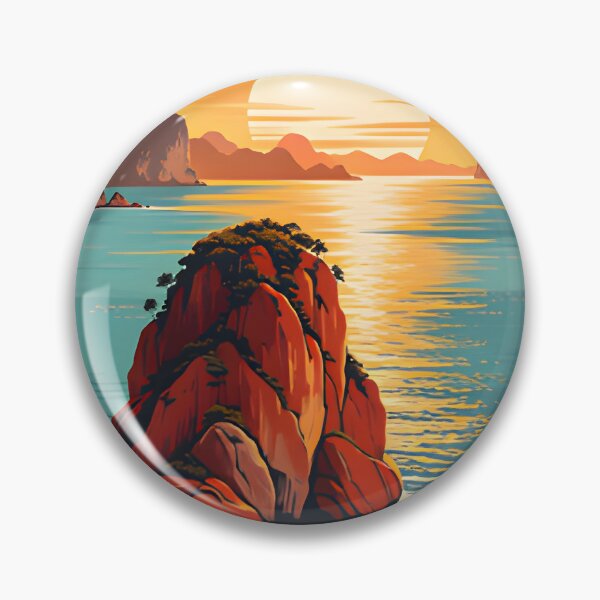 Item preview, Thailand Dive Paradise – Hin Daeng Sunset Illustration designed and sold by Spirit of Siam.